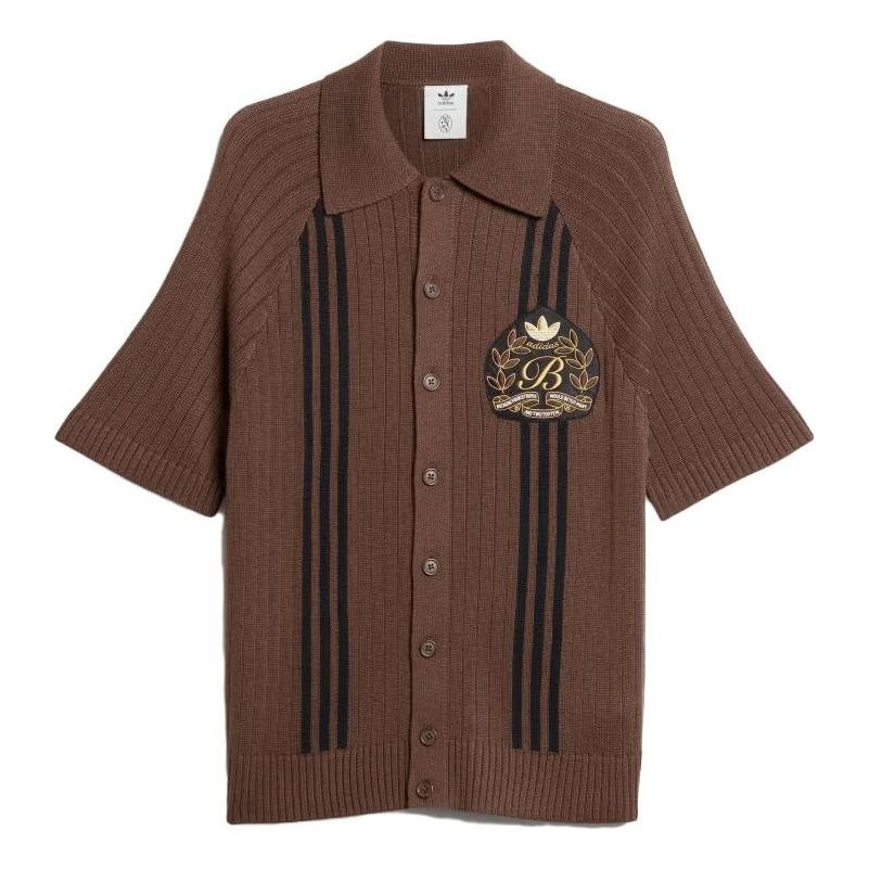 adidas originals Ferrero Cardigan Asia Sizing 'Brown Black' IK9613