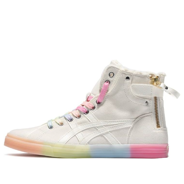 (WMNS) ASICS Double Clutch Retro Fleece High Board Shoe Milk White 1202A078-101