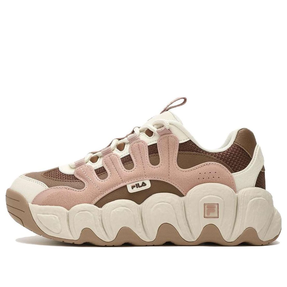 (WMNS) FILA CROISSANT Chunky Sneakers 'Pink Brown' F12W342103FMR