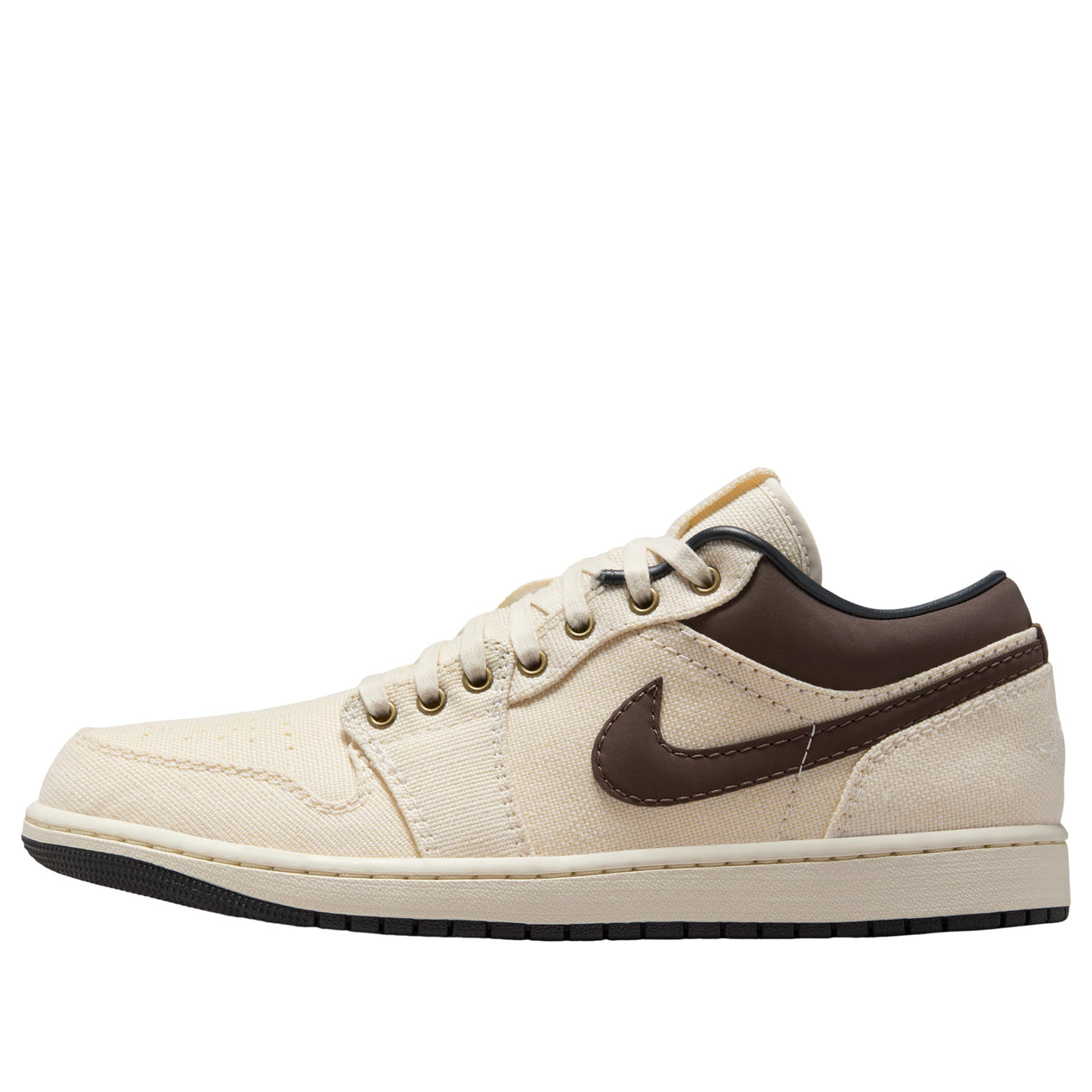 Air Jordan 1 Low Premium 'Pale Ivory Off Noir Baroque Brown' IB8058-110