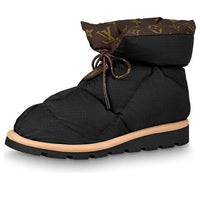 (WMNS) LOUIS VUITTON Pillow Comfort Ankle Boots 'Black with Brown' 1A8T3B