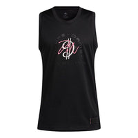 adidas Dolla Ep Jersey Casual Breathable Basketball Sports Vest Black H50845