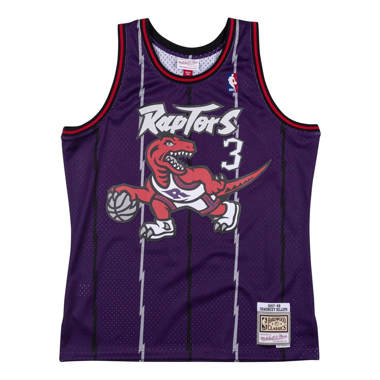 Mitchell & Ness x NBA Toronto Raptors 1997-98 Swingman Jersey 'Chauncey Billups 3' SMJYLG19077-TRAPURP97CBI