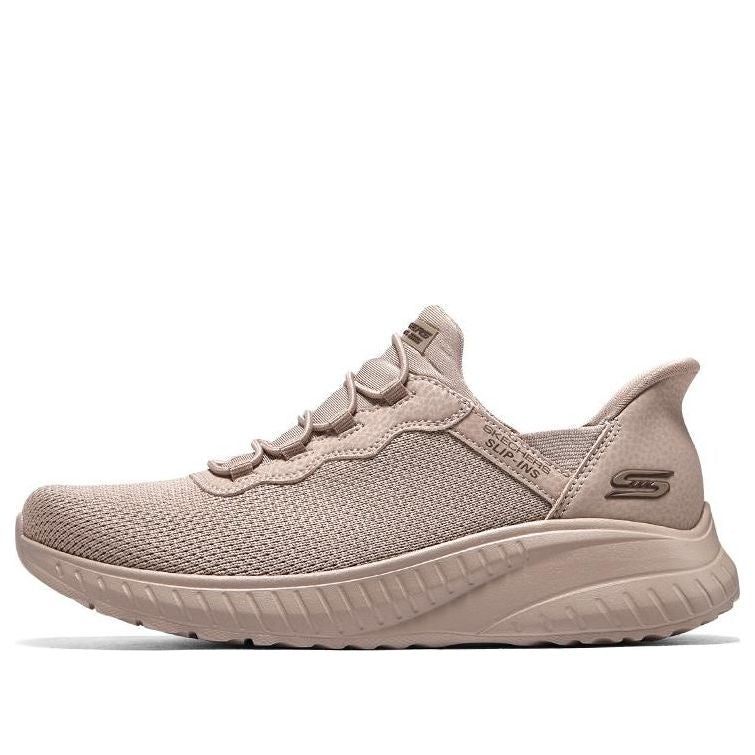(WMNS) Skechers Slip-ins Bobs Sport Squad Chaos 'Wonder Mauve' 117500-TAN
