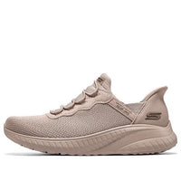 (WMNS) Skechers Slip-ins Bobs Sport Squad Chaos 'Wonder Mauve' 117500-TAN