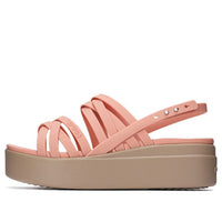 (WMNS) Crocs Thick Sole Cozy Fashion Sports Pink Sandals 206751-6RL