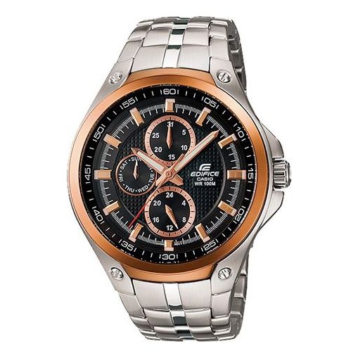 CASIO Quartz Waterproof Sports EDIFICE Mens Rose Gold Analog EF-326D-1A