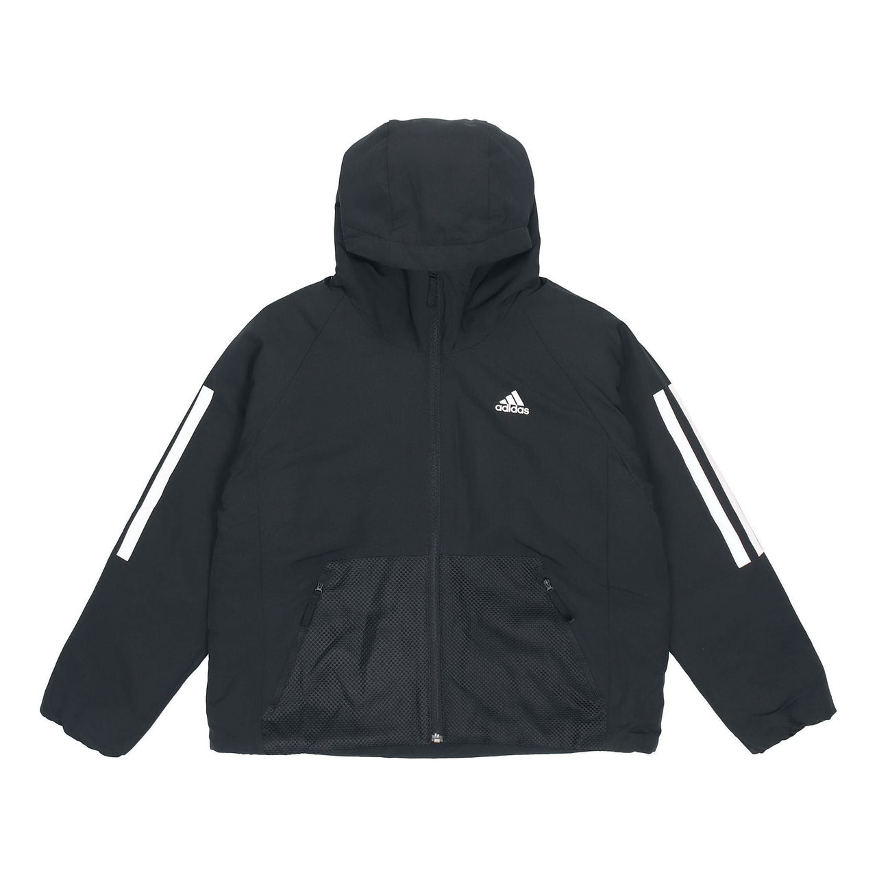 (WMNS) adidas BTS 3-Stripes Hooded Winter Jacket 'Black' DZ1518