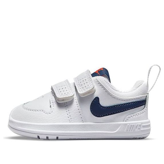 (TD) Toddler/Baby Nike Pico 5 Wear-resistant Shock Absorption Non-Slip Low Tops Sports Shoe White Blue AR4162-106