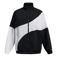(WMNS) Under Armour Legacy Crinkle Jacket 'Black White' 1382762-001