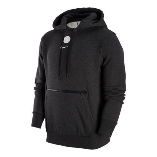 Nike x NBA Brooklyn Nets Courtside Pullover Fleece Hoodie 'Black' DR9300-032