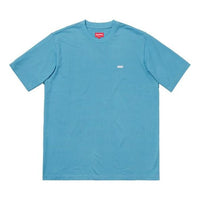 Supreme FW18 Reflective Small Box Dusty Blue Tee SUP-FW18-355