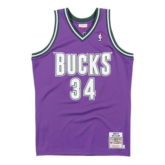 Mitchell & Ness NBA Authentic Jersey 'Milwaukee Bucks - Ray Allen 2000-01' AJY4LG19026-MBUPURP00RAL