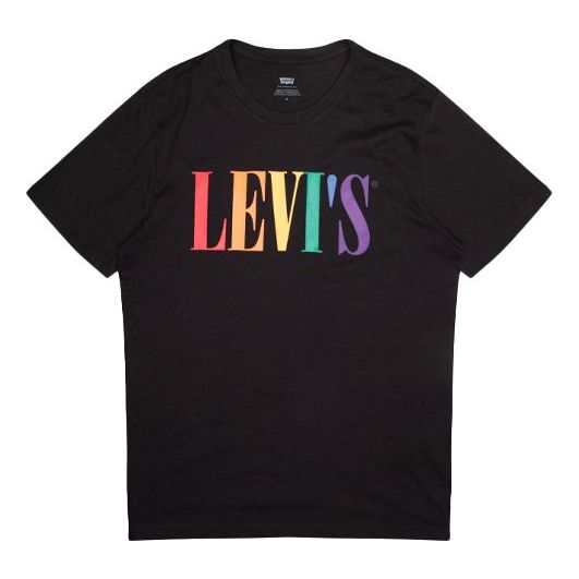 Levis logo Printing Short Sleeve Pullover Unisex Black 24671-0020