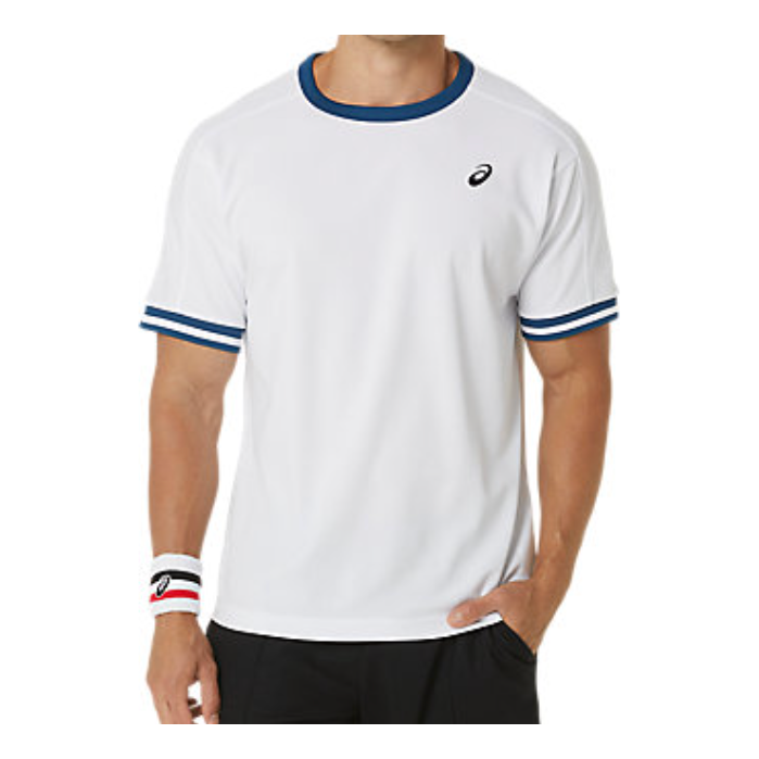 ASICS Classic Short Sleeve Top 'White Blue' 2041A286-100