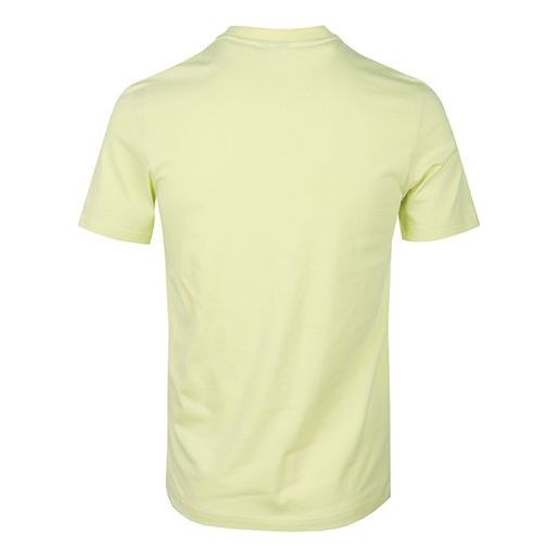 adidas Large Logo Sports Stylish Short Sleeve Yellow FK3505