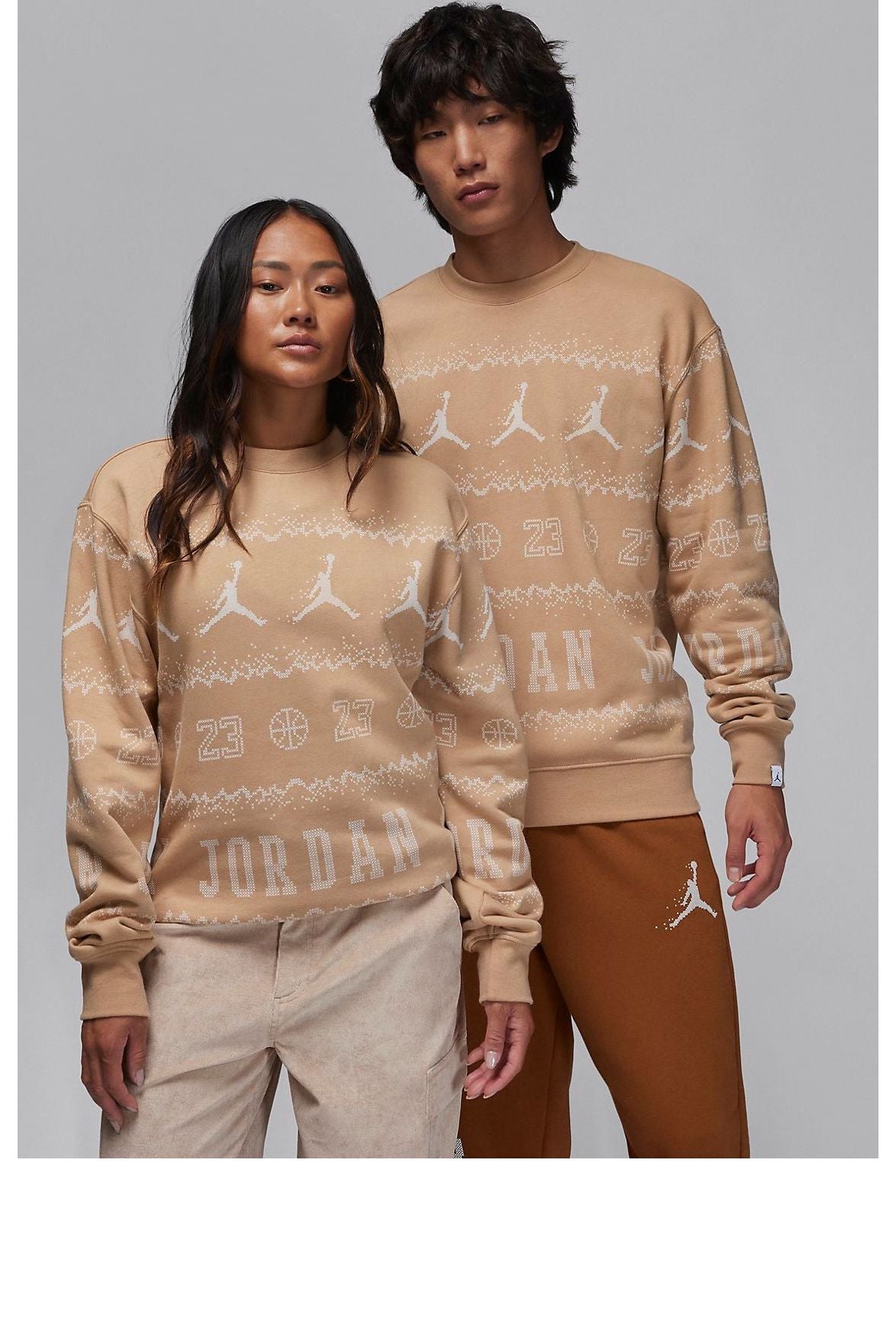 Air Jordan Essentials Holiday Fleece Crew 'Hemp' FD7463-200