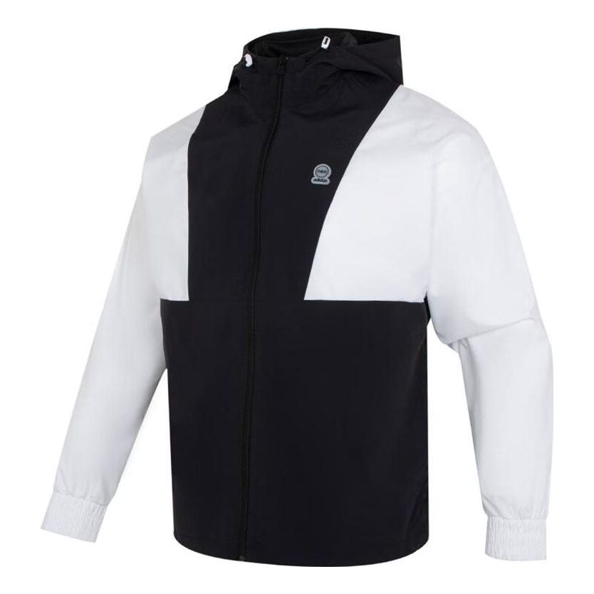 adidas Neo Hooded Windproof Jackets 'Black White' IK5057
