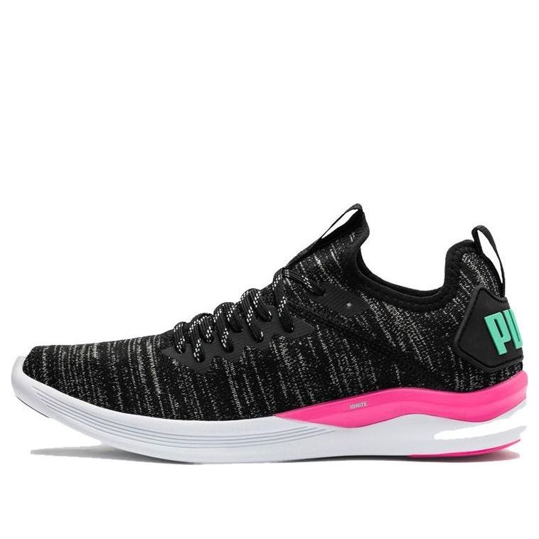 (WMNS) PUMA Ignite Flash Evoknit 'Black Pink' 190511-11