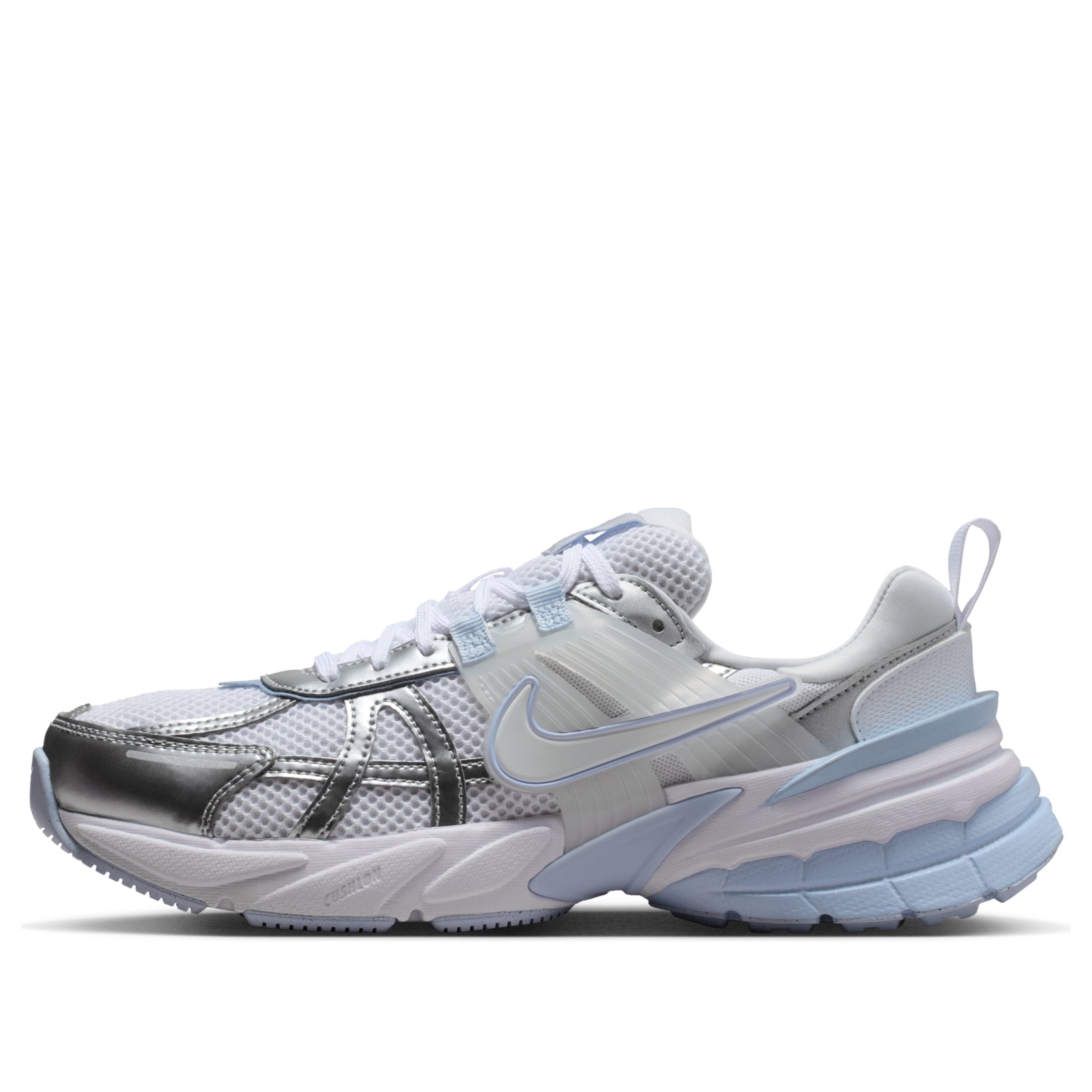 (WMNS) Nike V2K Run 'White Silver Hydrogen Blue' FD0736-119