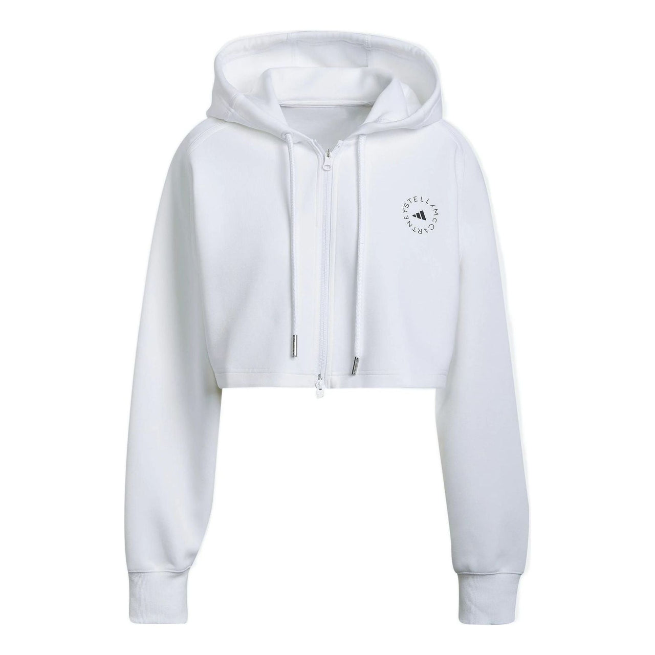 (WMNS) adidas by Stella McCartney Cropped Hoodie 'White' H59963