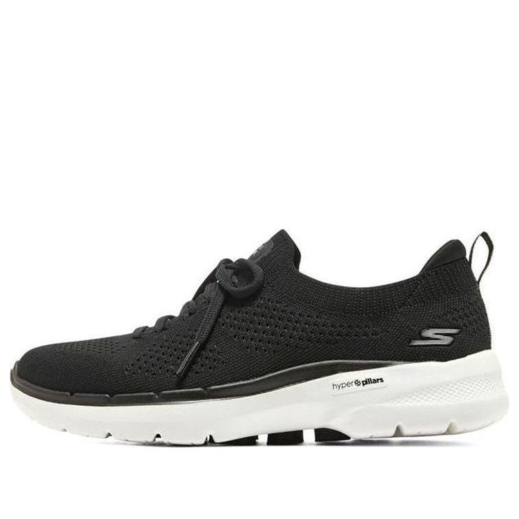 (WMNS) Skechers Go Walk 6 'Black White' 894117-BLK