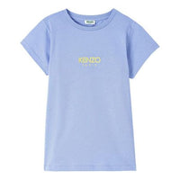 KENZO Alphabet Logo Pure Cotton Round Neck Short Sleeve Lavender Purple T-Shirt FA52TS710937-65
