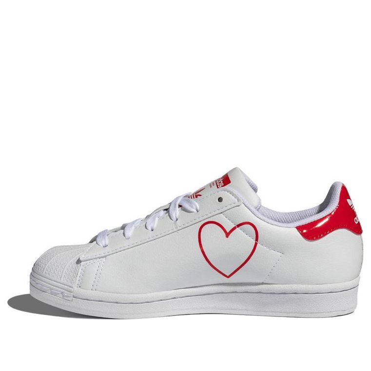 (WMNS) adidas Superstar 'White Scarlet' FX8729