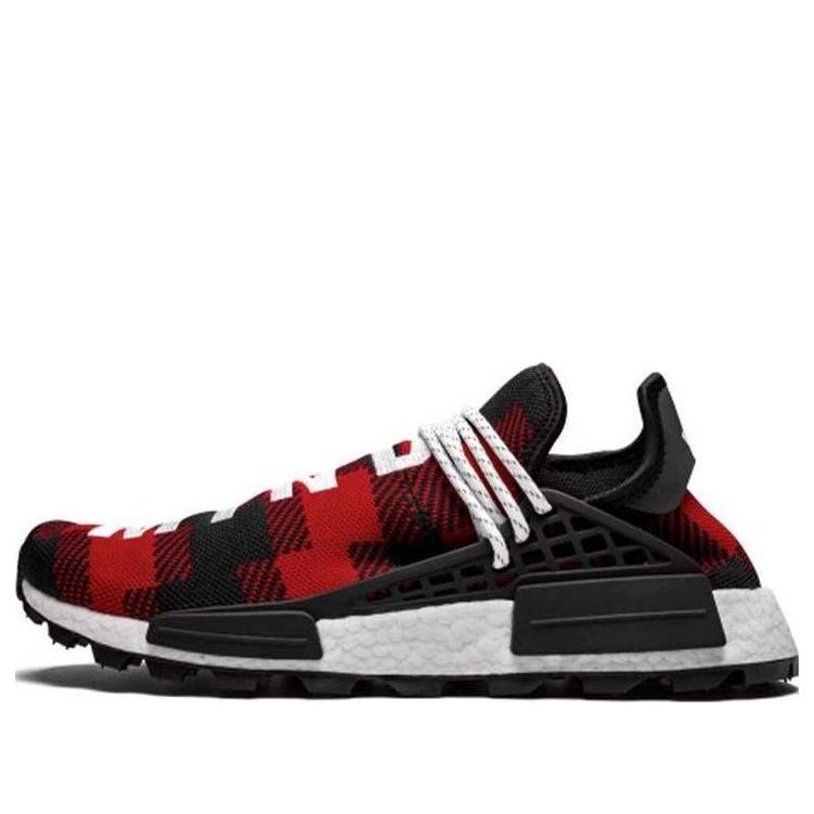 حذاء adidas x BBC x Pharrell Williams NMD Human Race Friends and Family 'Red Plaid' EF7389