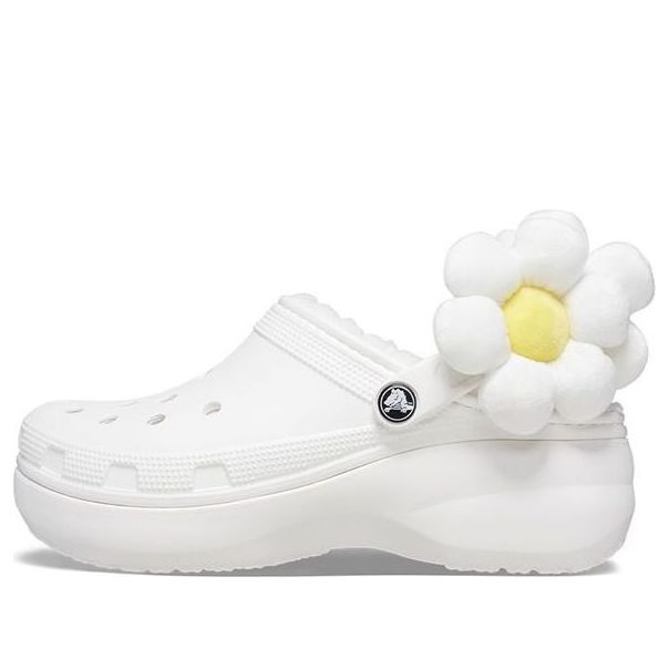 (WMNS) Crocs Classic Flower Clogs 'White' 209236-90H