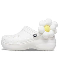 (WMNS) Crocs Classic Flower Clogs 'White' 209236-90H