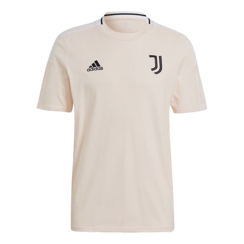 adidas Juve Tee Juventus Soccer/Football Sports Round Neck Short Sleeve Pink GK8608