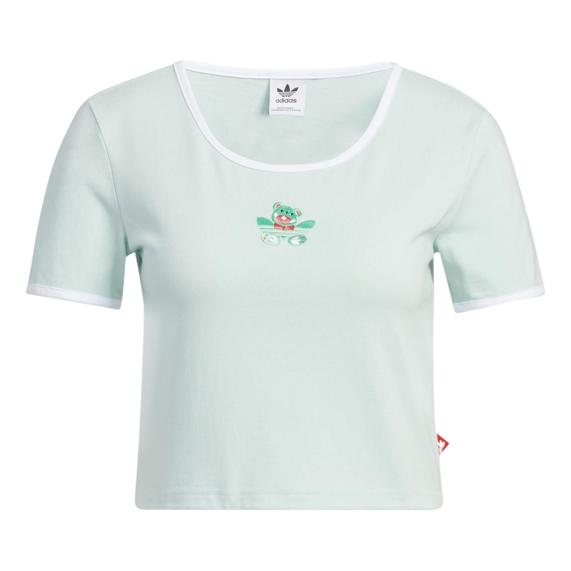 (WMNS) adidas Y2K Short T-Shirt Asia Sizing 'Green White' HR6911