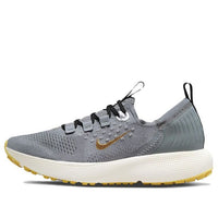 (WMNS) Nike React Escape Run Flyknit 'Cool Grey Metallic Gold Coin' DC4269-003