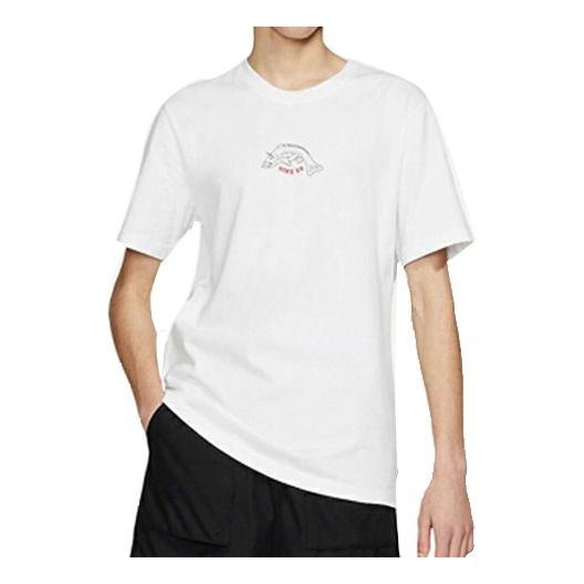 Men's Nike Sports Short Sleeve Casual White T-Shirt CT5737-100