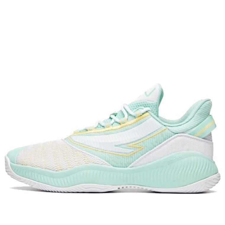 ANTA Leather Basketball Shoes 'White Green Yellow' 112031606-3