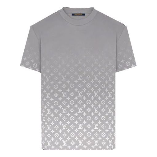 LOUIS VUITTON LV Monogram Gradient Short Sleeve For Men Grey 1A8FGU