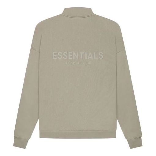 Fear of God Essentials SS21 Mockneck Half Zip 'Moss' FOG-SS21-581