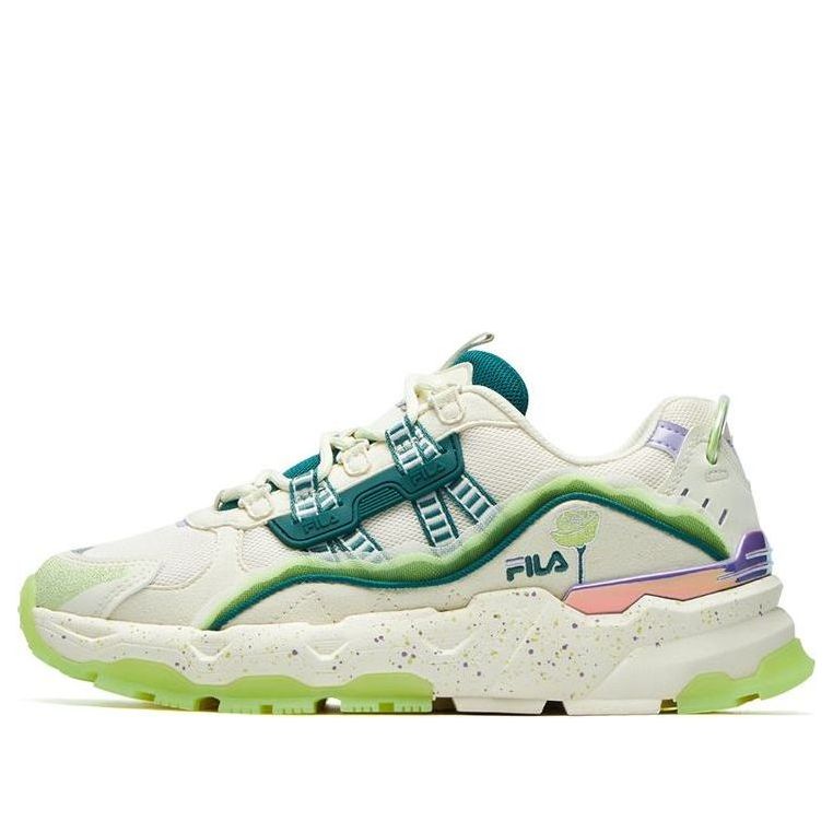 (WMNS) FILA Disruptor Low Sneakers 'White Green' F12W131114FWS