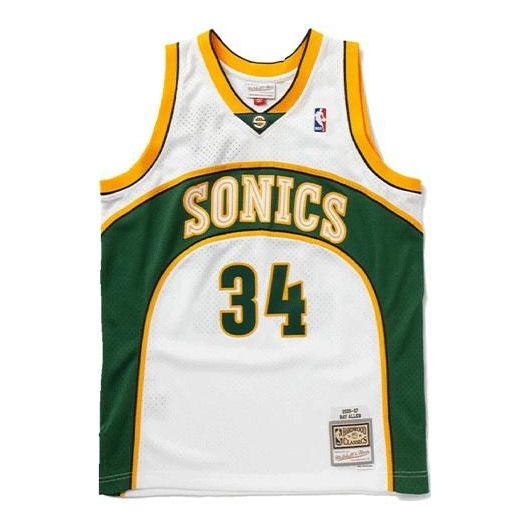 Mitchell & Ness NBA Swingman Jersey 'Seattle SuperSonics - Ray Allen 2006-07' SMJYCP20036-SSUWHIT06RAL