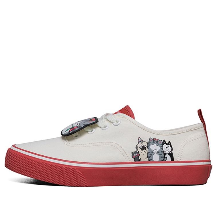 (WMNS) Skechers x My Emperor Sleeps V'lites Sneakers White/Red 66666269-NTRD