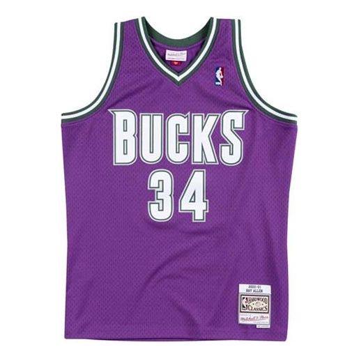 Mitchell & Ness NBA Swingman Jersey 'Milwaukee Bucks - Ray Allen 2000-01' SMJYAC18014-MBUPURP00RAL