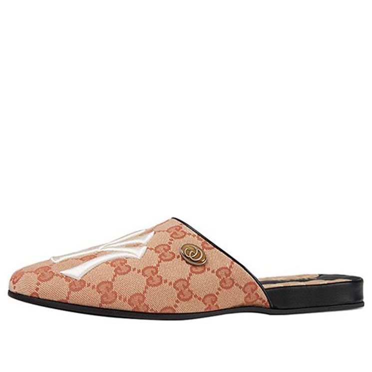 (WMNS) Gucci NY Yankees x Princetown G 'Brown' 537089-KQW00-8366