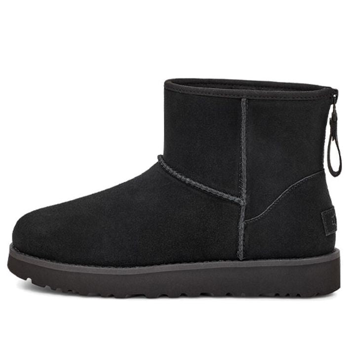 (WMNS) UGG Classic Mini Logo Zip 'Black' 1122671-BLK