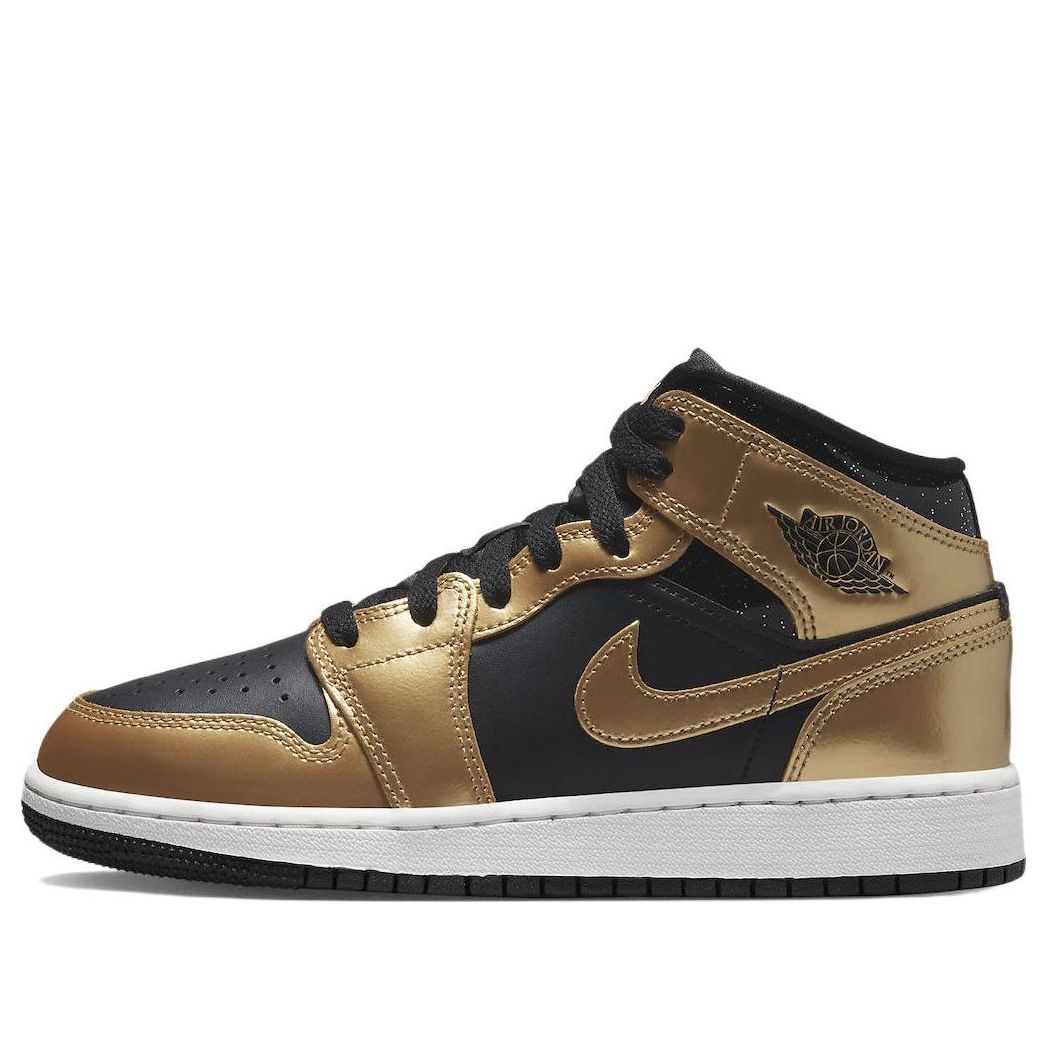 (GS) Air Jordan 1 Mid SE 'Metallic Gold Black' DR6967-071