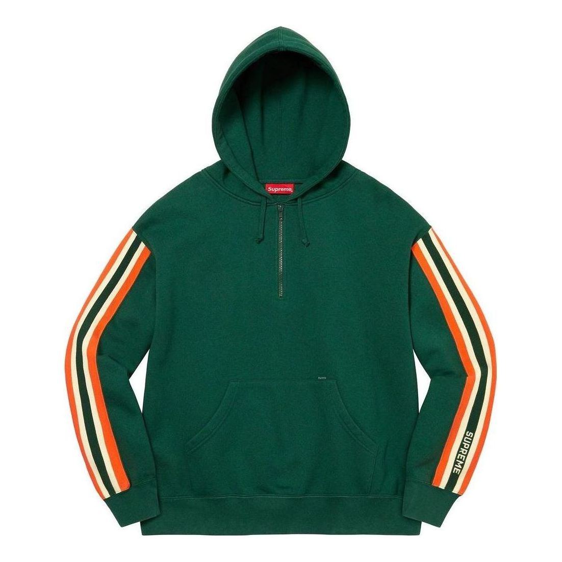 Supreme SS23 Week7 Half Zip Hoodie 'Green' SUP-SS23-141