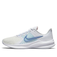 (WMNS) Nike Downshifter 11 Low-Top White/Blue CW3413-103