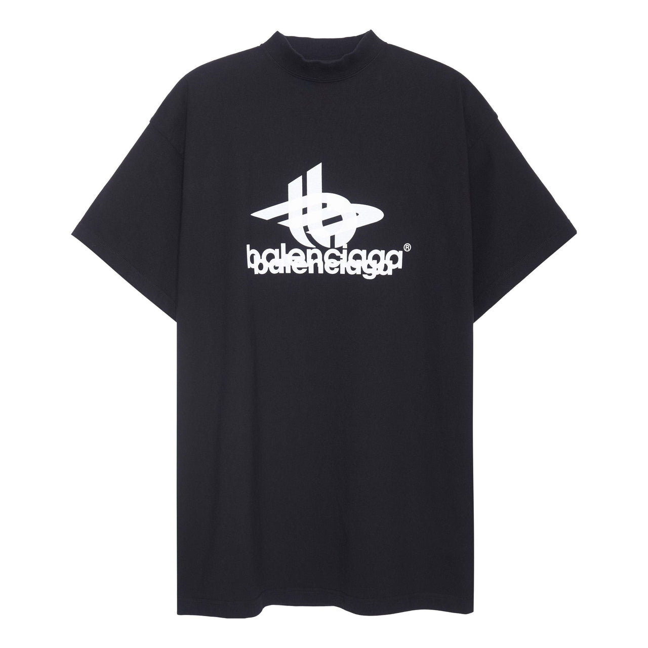 Balenciaga Layered Sports T-shirt Oversized 'Black White' 739028TPVF21070