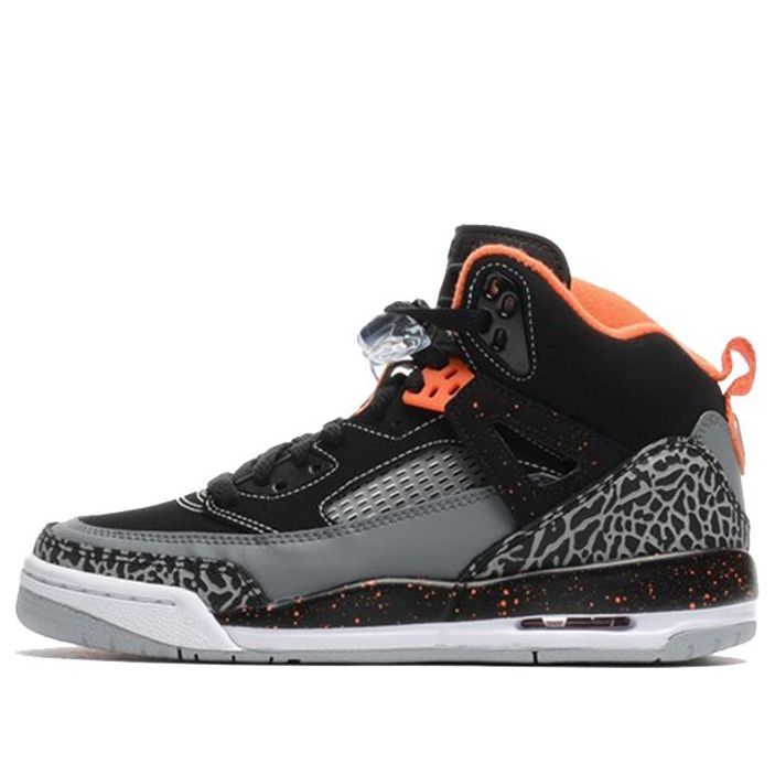 (GS) حذاء Air Jordan Spiz'ike "أسود كهربائي برتقالي" 317321-080