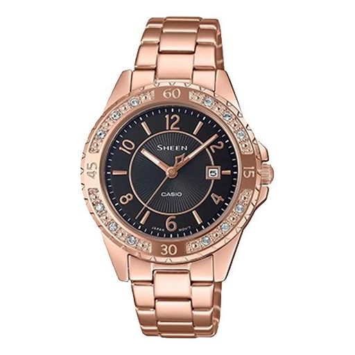 CASIO SHEEN Sapphire Crystal Rose Gold Analog SHE-4532PG-1A